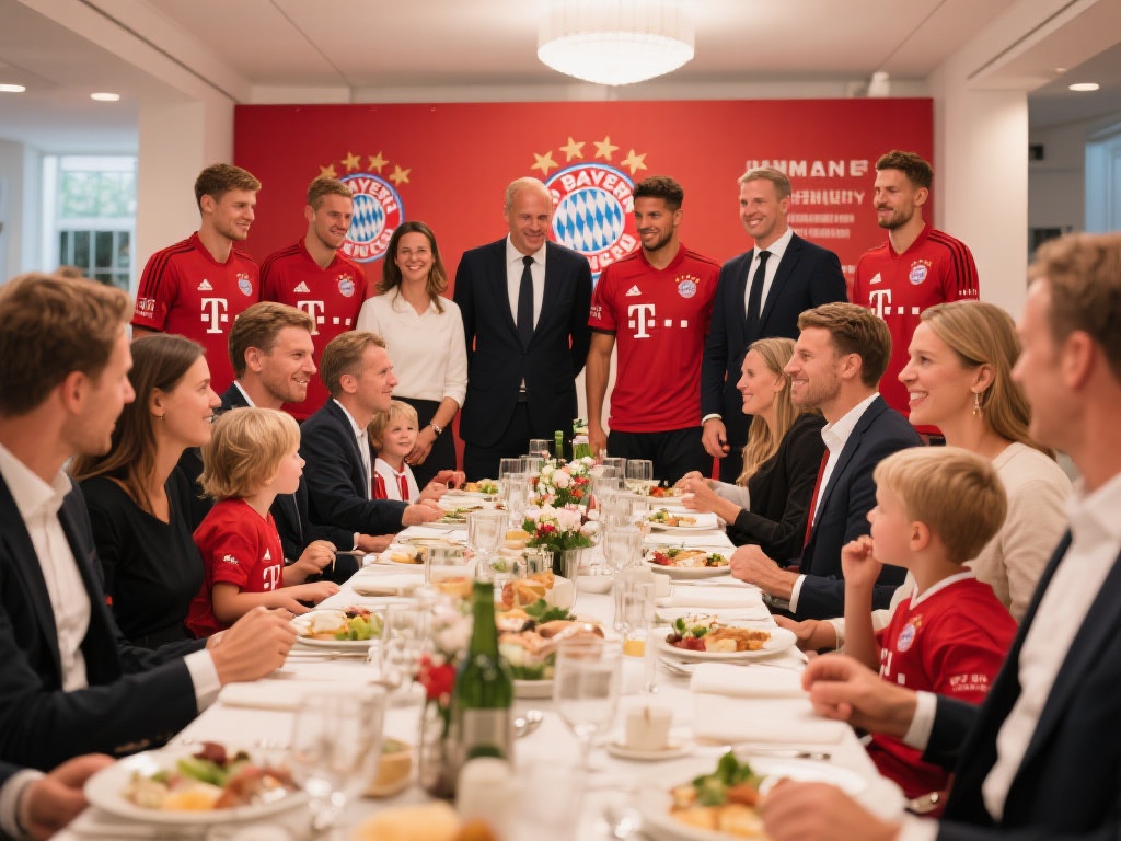 拜仁家庭午宴热闹非凡,高层与球员携伴出席 拜仁家庭午宴:一次别开生面的内部暖心交流